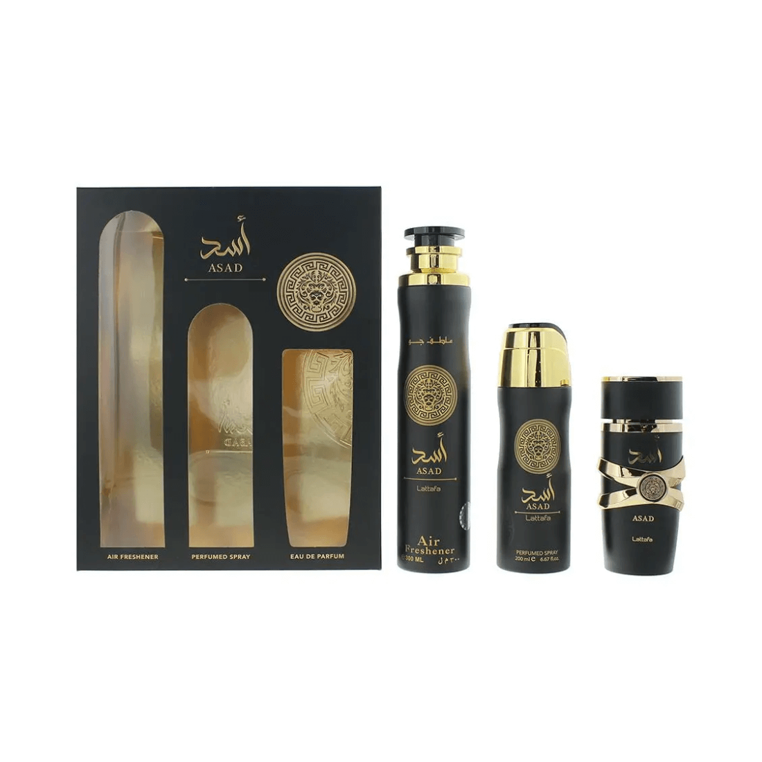 Lattafa Asad 3-Piece Gift Set